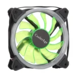 Color LED 12cm 3pin Computer Components Chassis Fan Computer Host Cooling Fan Silent Fan Cooling, with Power Connection Cable & Blue Light - Image 2