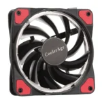 Color LED 12cm 4pin Computer Components Chassis Fan Computer Host Cooling Fan Silent Fan Cooling with Red Light - Image 2