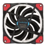 Color LED 12cm 4pin Computer Components Chassis Fan Computer Host Cooling Fan Silent Fan Cooling with Red Light - Image 3