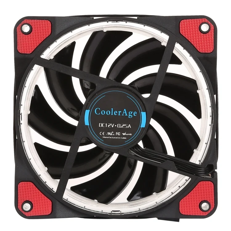 PC4721R_2.webp Color LED 12cm 4pin Computer Components Chassis Fan Computer Host Cooling Fan Silent Fan Cooling with Red Light - Image 3