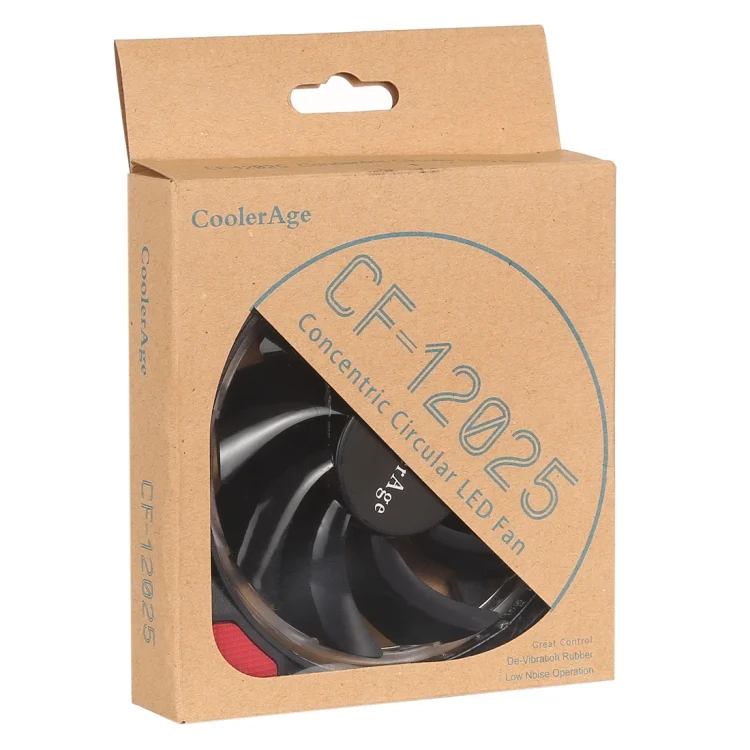 PC4721R_3.webp Color LED 12cm 4pin Computer Components Chassis Fan Computer Host Cooling Fan Silent Fan Cooling with Red Light - Image 4
