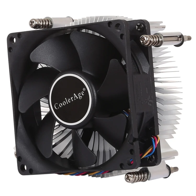 PC4723.webp 4Pin CPU Cooler Mute Silent Fan Thickened Aluminum Heat Sink for Intel 1155 / 1150 / 1151 - Image 1