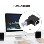RJ45 Male to Female Converter 90 Degrees Extension Adapter for Cat5 Cat6 LAN Ethernet Network Cable - Image 5