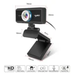 HXSJ S90 30fps 1 Megapixel 720P HD Webcam for Desktop / Laptop / Android TV, with 8m Sound Absorbing Microphone, Cable Length: 1.5m - Image 3