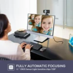 HXSJ S90 30fps 1 Megapixel 720P HD Webcam for Desktop / Laptop / Android TV, with 8m Sound Absorbing Microphone, Cable Length: 1.5m - Image 5