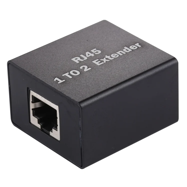 RJ45 1 to 2 Aluminum Alloy Expansion Head Extender