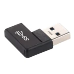 Type-C / USB-C Female to USB 3.0 Male 90 Degree Elbow Head Aluminium Alloy Adapter - Image 2