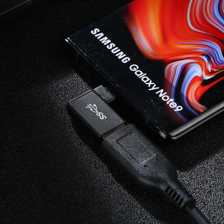 PC4954B_4.webp Type-C / USB-C Female to USB 3.0 Male 90 Degree Elbow Head Aluminium Alloy Adapter - Image 5