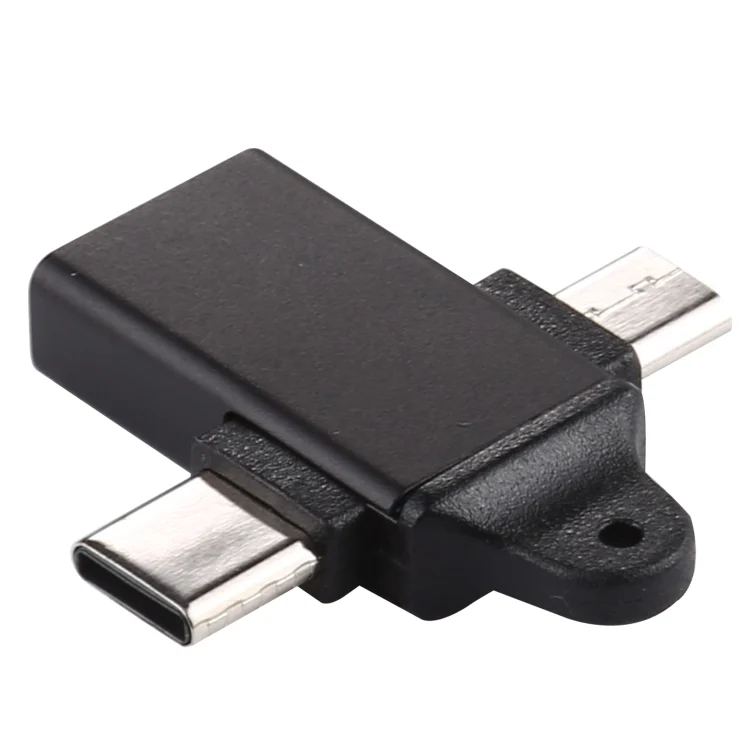 PC4955B_2.webp USB 3.0 Female to Type-C / USB-C Male + Micro Male Aluminium Alloy Adapter - Image 3