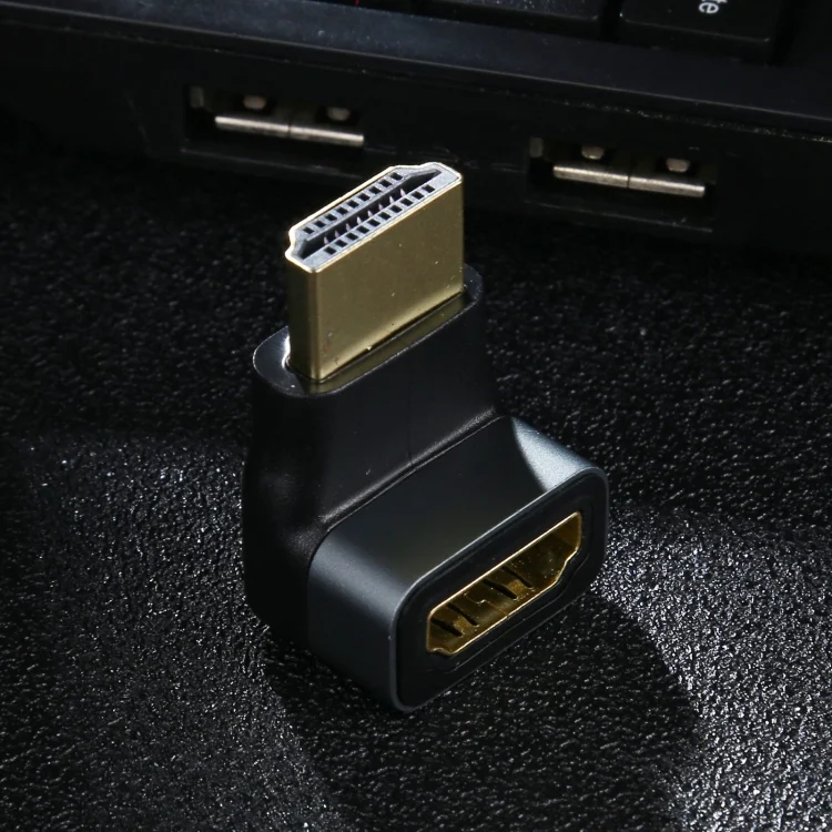 PC4956B_4.webp HDMI male to HDMI Female 90 Degree Elbow Head Aluminium Alloy Adapter - Image 5