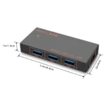 9573S 4 In 1 USB 3.0 Multi-function HUB Converter Expansion Dock - Image 2