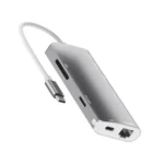 9591C 8 In 1 USB 3.0 x3 + SD / TF Card + HDMI + RJ45 + Type-C / USB-C (PD) Multi-function HUB Converter Dock Station