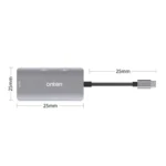 Onten 91882 5 In 1 USB3.0 x3 + SD + TF + CF Type-C / USB-C OTG Multi-function Card Reader - Image 2