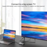 Onten 95113 8 In 1 USB 3.0 x2 + SD / TF + HDMI / VGA + 3.5mm Jack + Type-C / USB-C (PD 3.0) Multi-function HUB Converter Dock Station - Image 10