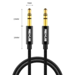 REXLIS 3629 3.5mm Male to Male Car Stereo Gold-plated Jack AUX Audio Cable for 3.5mm AUX Standard Digital Devices, Length: 1.8m - Image 2