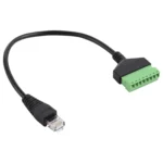 RJ45 Male Plug to 8 Pin Pluggable Terminals Solder-free USB Connector Solderless Connection Adapter Cable, Length: 30cm - Image 2