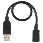 USB Male to Micro USB Female Converter Cable, Cable Length: about 22cm - Image 3
