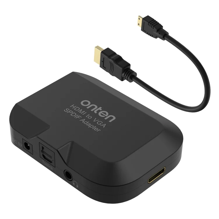 PC5450_1.webp Onten 35165 HDMI to VGA + Optical Audio Converter for Speaker / TV / Computer - Image 2