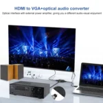 Onten 35165 HDMI to VGA + Optical Audio Converter for Speaker / TV / Computer - Image 5
