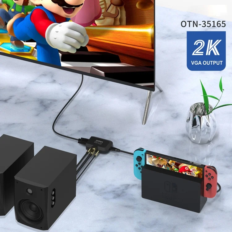 PC5450_6.webp Onten 35165 HDMI to VGA + Optical Audio Converter for Speaker / TV / Computer - Image 7