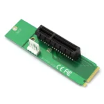 PCI-E 4X Female to NGFF M.2 M Key Male Adapter Converter Card with Power Cable - Image 3