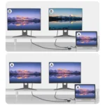 V261A 12 in 1 Elbow USB-C/Type-C to USB Digital Display Docking Station HUB Adapter - Image 6