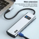 V261A 12 in 1 Elbow USB-C/Type-C to USB Digital Display Docking Station HUB Adapter - Image 10