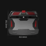 SSRQ-021S Red Light + Adapter Version Flank Glowing Dual-fan Laptop Radiator Two-speed Adjustable Computer Base for Laptops Under 18 inch, US Plug - Image 2