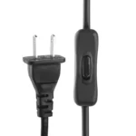 2 Prong Style US Plug AC Power Cord with 304 Switch, Length: 3m - Image 3