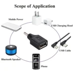 10 PCS 3.5x1.35mm Male to USB Female Adapter Connector - Image 6