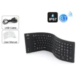 JA-11 108-keys Foldable Silicone Bluetooth Keyboard - Image 2