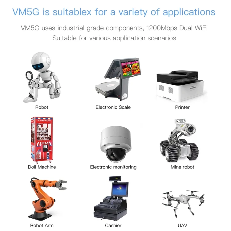 PC5623_9.webp VM5G 1200Mbps 2.4GHz & 5GHz Dual Band WiFi Module with 4 Antennas, Support IP Layer / MAC Layer Transparent Transmission, Applied to Repeater / Bridge & AP & Remote Video Transmission - Image 10