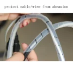 11m PE Spiral Pipes Wire Winding Organizer Tidy Tube, Nominal Diameter: 8mm - Image 5