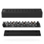 ORICO P10-U2 10 Ports USB 2.0 HUB with LED Power Indicator & 1m USB Cable(Black) - Image 3