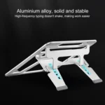 COOLCOLD U2S Portable Foldable Hollow Double Triangle Height Adjustable Aluminum Alloy Bracket for Laptop - Image 7