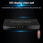 NK-BT88 4K 3X3 HDMI Video Wall Controller Multi-screen Splicing Processor with Remote Controller, EU Plug - Image 5