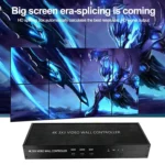 NK-BT88 4K 3X3 HDMI Video Wall Controller Multi-screen Splicing Processor with Remote Controller, EU Plug - Image 6