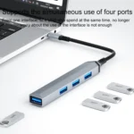 V252 4 in 1 USB-C / Type-C to USB Docking Station HUB Adapter - Image 3