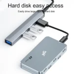 V252 4 in 1 USB-C / Type-C to USB Docking Station HUB Adapter - Image 4