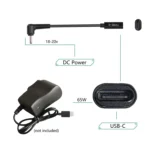 USB-C / Type-C to 4.0 x 1.35mm Power Adapter Charger Cable - Image 4