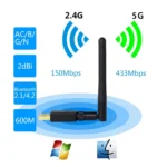 EDUP EP-AC1661 2 in 1 Bluetooth 4.2 + Dual Band 11AC 600Mbps High Speed Wireless USB Adapter WiFi Receiver - Image 7