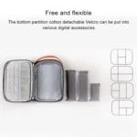 Multi-function Headphone Charger Data Cable Storage Bag, Ultra Fiber Portable Power Pack, Size: L, 16.5x6x23.5cm - Image 7