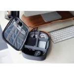 Multi-function Headphone Charger Data Cable Storage Bag, Ultra Fiber Portable Power Pack, Size: L, 16.5x6x23.5cm - Image 8