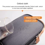 Multi-function Headphone Charger Data Cable Storage Bag, Ultra Fiber Portable Power Pack, Size: S, 11x5.5x18cm - Image 5