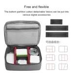 Multi-function Headphone Charger Data Cable Storage Bag, Single Layer Storage Bag, Size: 23x16x7cm - Image 5