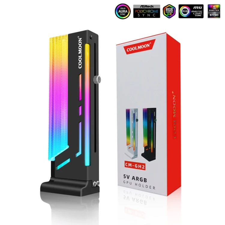 PC5869B_1.webp COOLMOON CM-GH2 5V ARGB GPU Holder - Image 9