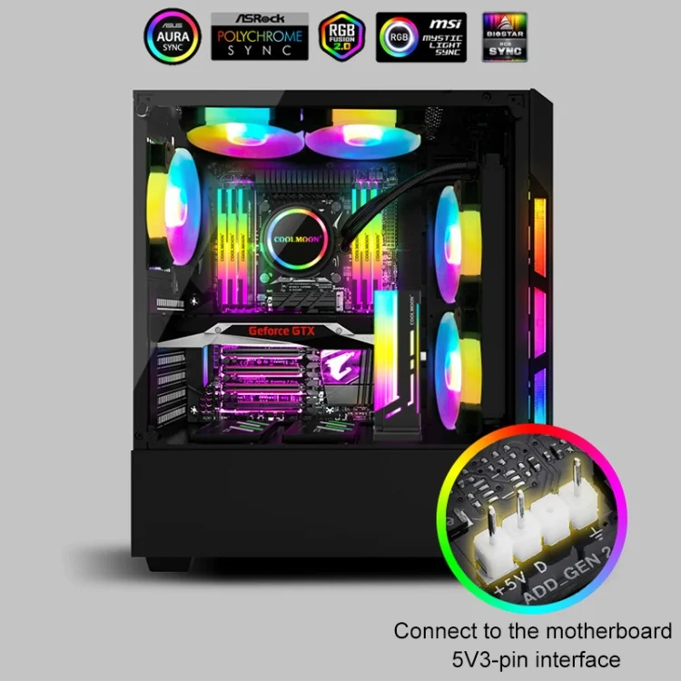 PC5869_B7.webp COOLMOON CM-GH2 5V ARGB GPU Holder - Image 8