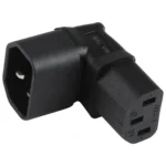 C13 to C14 Elbow (Up) AC Power Plug Adapter Converter Socket - Image 2