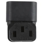 C13 to C14 Elbow (Up) AC Power Plug Adapter Converter Socket - Image 5