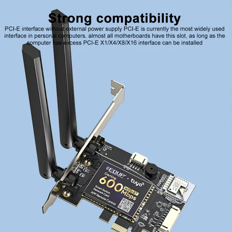 PC5945_3.webp EDUP AC600SW 600Mbps Remote Control Computer Power On and Off Network Card - Image 4